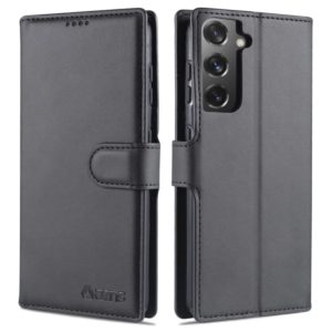 For Samsung Galaxy S21 5G AZNS Calf Texture Horizontal Flip Leather Case with Holder & Card Slots & Wallet & Photo Frame(Black) (AZNS) (OEM)