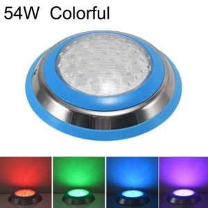 54W LED Stainless Steel Wall-mounted Pool Light Landscape Underwater Light(Colorful Light) (OEM)