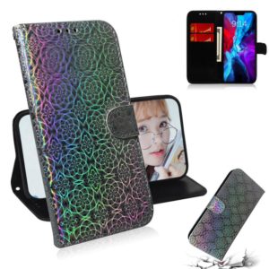 For iPhone 12 mini Solid Color Colorful Magnetic Buckle Horizontal Flip PU Leather Case with Holder & Card Slots & Wallet & Lanyard(Silver) (OEM)