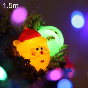 1.5m Santa Claus LED Holiday String Light, 10 LEDs 2 x AA Batteries Box Powered Warm Fairy Decorative Lamp for Christmas, Party, Bedroom(Colorful Light) (OEM)