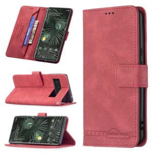 For Google Pixel 6 Pro Magnetic Clasp RFID Blocking Anti-Theft Leather Case with Holder & Card Slots & Wallet(Red) (OEM)