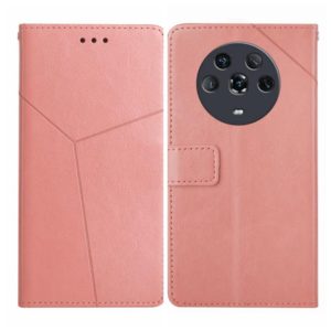 For Honor Magic4 Y Stitching Horizontal Flip Leather Phone Case(Rose Gold) (OEM)