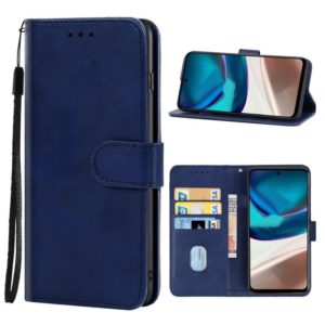 For Motorola Moto G42 Leather Phone Case(Blue) (OEM)