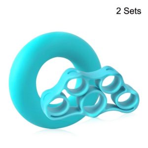 Fitness Finger Sports Silicone Rally Grip Set(Blue) (OEM)