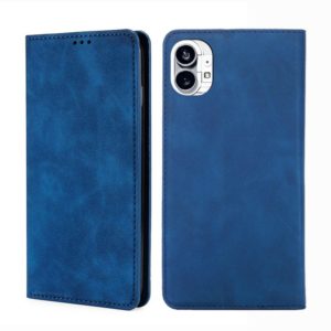 For Nothing Phone 1 Skin Feel Magnetic Horizontal Flip Leather Phone Case(Blue) (OEM)