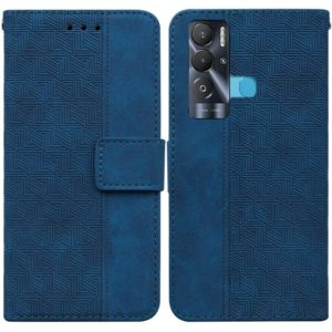 For Tecno Pova Neo LE6 Geometric Embossed Leather Phone Case(Blue) (OEM)