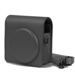 Pearly Lustre PU Leather Case Bag for FUJIFILM Instax SQUARE SQ6 Camera, with Adjustable Shoulder Strap(Black) (OEM)