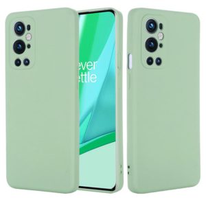 For OnePlus 9 Pro Solid Color Liquid Silicone Dropproof Full Coverage Protective Case(Green) (OEM)
