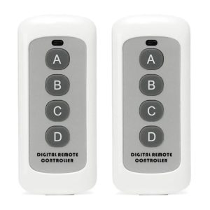 2 PCS 4 Key Wireless Remote Control Lamp Garage Door Remote, Style: without Antenna (OEM)