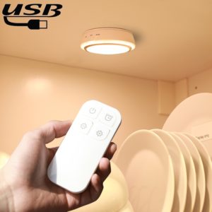 CL037 Warm White Light Infra-red Remote Control LED Night Light , USB Charging Bedroom Wall Light, Remote Control Dstance: 3-5m (OEM)