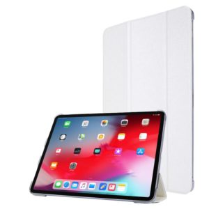 Silk Texture Horizontal Flip Magnetic PU Leather Case with Three-folding Holder & Sleep / Wake-up Function For iPad Air 2022 / 2020 10.9(White) (OEM)