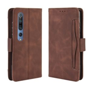 For Xiaomi Mi 10 / Mi 10 Pro 5G Wallet Style Skin Feel Calf Pattern Leather Case with Separate Card Slots(Brown) (OEM)