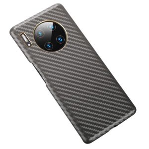 For Huawei Mate 30 Pro Carbon Fiber Leather Texture Kevlar Anti-fall Phone Protective Case(Grey) (OEM)