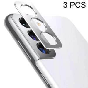 3 PCS Phone Camera Aluminum Alloy Film Rear Camera Protective Film For Samsung Galaxy S21 (Silver) (OEM)