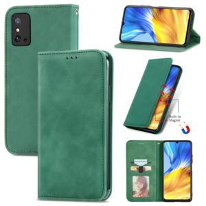 For Honor X10 Max 5G Retro Skin Feel Magnetic Horizontal Flip Leather Phone Case(Green) (OEM)