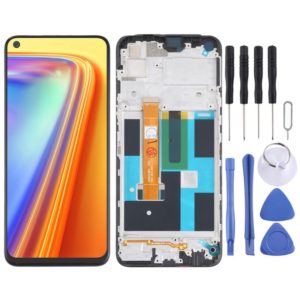 LCD Screen and Digitizer Full Assembly With Frame for OPPO Realme 7 (Asia) 4G RMX2151 RMX2163 (OEM)