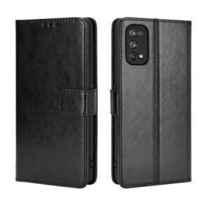For OPPO Realme 7 Pro Retro Crazy Horse Texture Horizontal Flip Leather Case , with Holder & Card Slots & Photo Frame(Black) (OEM)