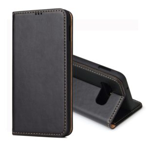 Dermis Texture PU Horizontal Flip Leather Case for Galaxy S10 E, with Holder & Card Slots & Wallet(Black) (OEM)