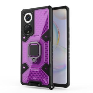 For Honor 50 Pro Space PC + TPU Ring Holder Protective Case(Purple) (OEM)