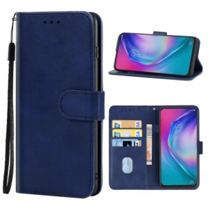 Leather Phone Case For TECNO Camon 15 Premier(Blue) (OEM)