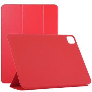 Horizontal Flip Ultra-thin Non-buckle Magnetic PU Leather Tablet Case With Three-folding Holder & Sleep / Wake-up Function For iPad Pro 11 inch (2020) / Pro 11 2018 / Air 2020 10.9(Red) (OEM)