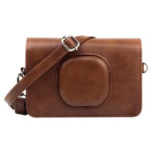 For Kodak Mini Shot2 C210 instax Full Body Camera PU Leather Case Bag with Strap(Brown) (OEM)