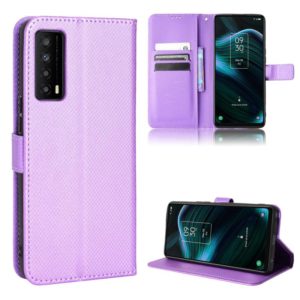 For TCL Stylus 5G Diamond Texture Leather Phone Case(Purple) (OEM)