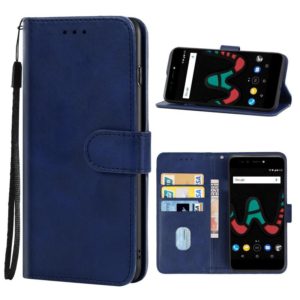 Leather Phone Case For Wiko Upulse Lite(Blue) (OEM)