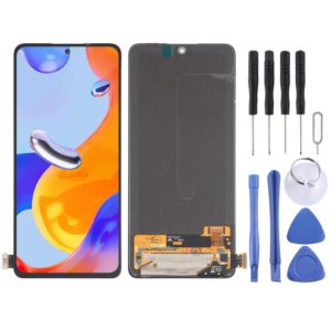 Super AMOLED Material Original LCD Screen and Digitizer Full Assembly for Xiaomi Redmi Note 11 Pro 4G / Redmi Note 11 Pro 5G / Redmi Note 11 Pro+ 5G(India) / Redmi Note 11E Pro 5G / Redmi Note 11 Pro+ 5G (OEM)