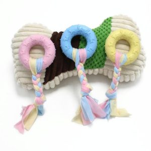 Pet Toys TPR Bite Resistance Dog Supplies Cotton Rope Cloth Toys, Size: Circle(Random Color Delivery) (OEM)