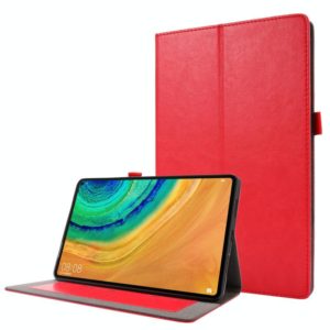 For Huawei Honor V6 / MatePad 10.4 inch Crazy Horse Texture Horizontal Flip Leather Case with 2-folding Holder & Card Slot(Red) (OEM)