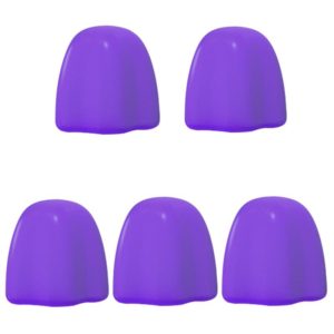 5 PCS Manual Silicone Self-Sealing Toothpaste Cap Aid(Purple) (OEM)