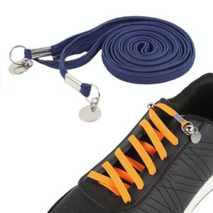 1 Pair Sports Casual Color Stretch Free Shoe Lace(Navy Blue) (OEM)