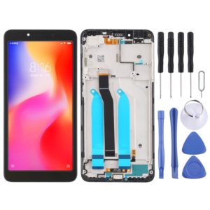 TFT LCD Screen for Xiaomi Redmi 6A / Redmi 6 Digitizer Full Assembly with Frame(Black) (OEM)