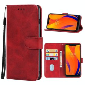 Leather Phone Case For BQ Vsmart Joy 1 Plus(Red) (OEM)