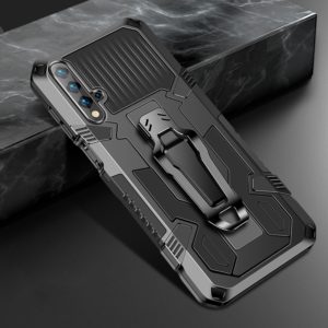For Huawei Nova 5T Machine Armor Warrior Shockproof PC + TPU Protective Case(Black) (OEM)