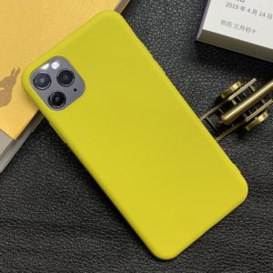 For iPhone 11 Pro Max Shockproof Frosted TPU Protective Case(Yellow) (OEM)