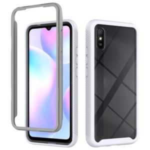For Xiaomi Redmi 9A Starry Sky Solid Color Series Shockproof PC + TPU Protective Case(White) (OEM)