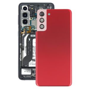 For Samsung Galaxy S21+ 5G Battery Back Cover with Camera Lens Cover (Red) (OEM)