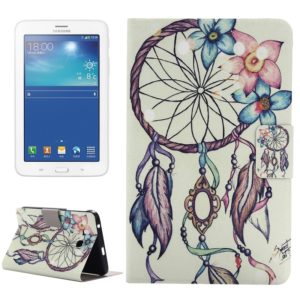 Windbell Pattern Horizontal Flip Leather Case with Holder for Galaxy Tab 3 Lite 7.0 3G / T111 (OEM)
