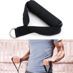 2 PCS Yoga Fitness Pull Belt Handle Gymnastics Hammock Handle(Black) (OEM)