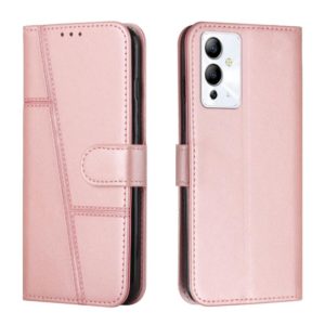 For Infinix Note 12 5G / 12 Pro Stitching Calf Texture Buckle Leather Phone Case(Pink) (OEM)