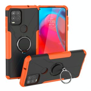 For Motorola Moto G Stylus 5G Armor Bear Shockproof PC + TPU Protective Case with Ring Holder(Orange) (OEM)