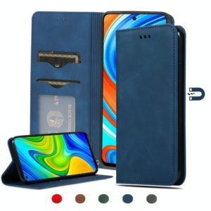For Xiaomi Poco M2 Pro Retro Skin Feel Business Magnetic Horizontal Flip Leather Case(Navy Blue) (OEM)
