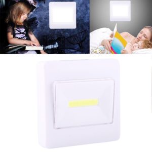 Mini White Light COB LED Wall Light , Switch Night Light Lamp (OEM)