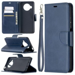 For Xiaomi Mi 10T Lite 5G Retro Lambskin Texture Pure Color Horizontal Flip PU Leather Case with Holder & Card Slots & Wallet & Lanyard(Blue) (OEM)
