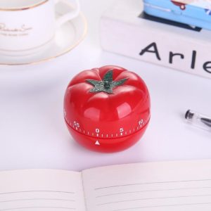 Creative Cute Tomato Shape Kitchen Mechanical Timer Alarm Reminder (OEM)