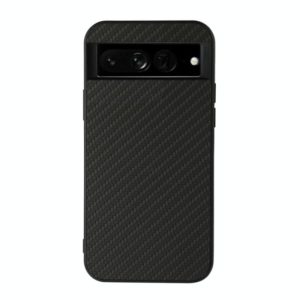 For Google Pixel 7 Pro Accurate Hole Carbon Fiber Texture PU Phone Case(Black) (OEM)