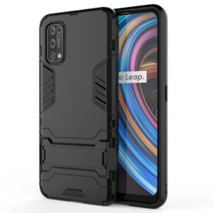 For OPPO Realme X7 PC + TPU Shockproof Protective Case with Holder(Black) (OEM)