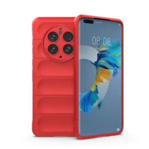 For Huawei Mate 50 Pro Magic Shield TPU + Flannel Phone Case(Red) (OEM)